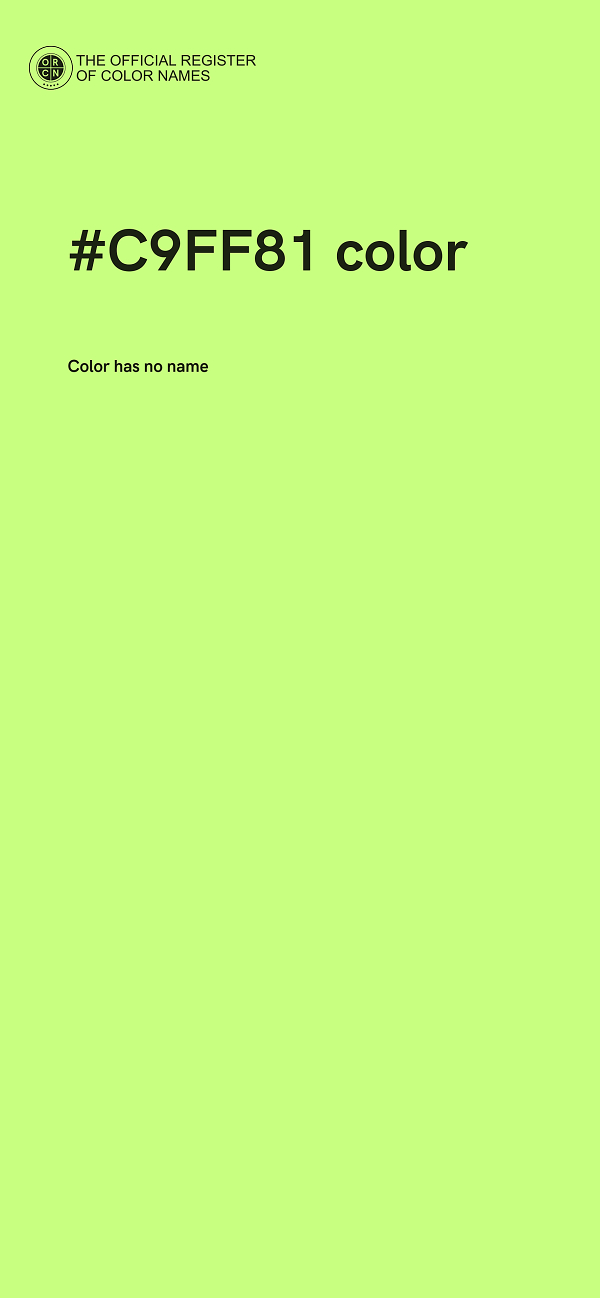 #C9FF81 color image