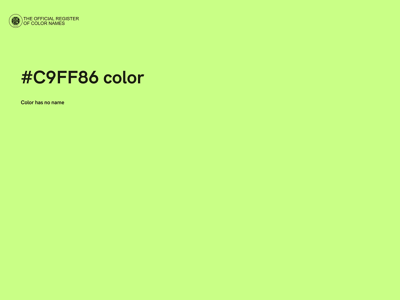 #C9FF86 color image