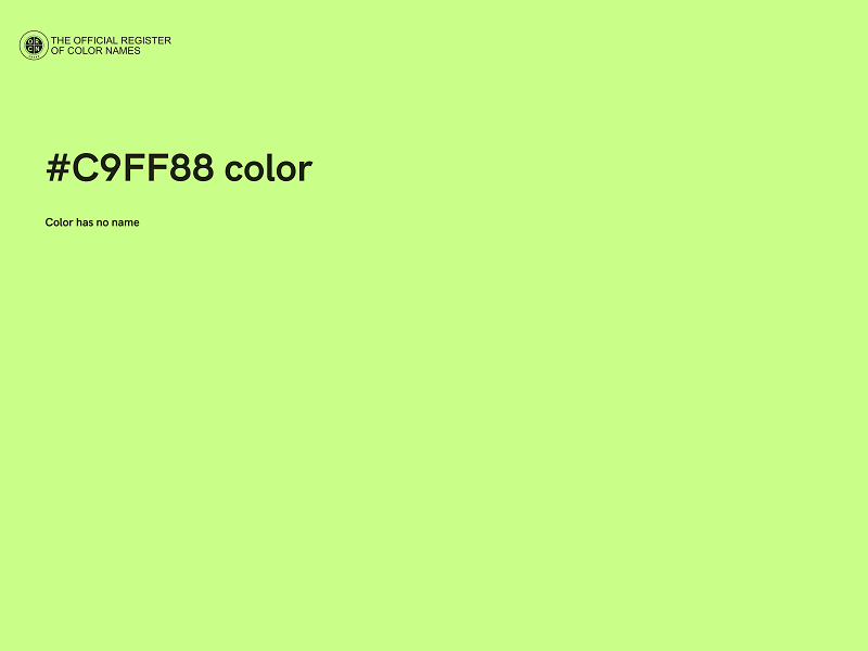 #C9FF88 color image