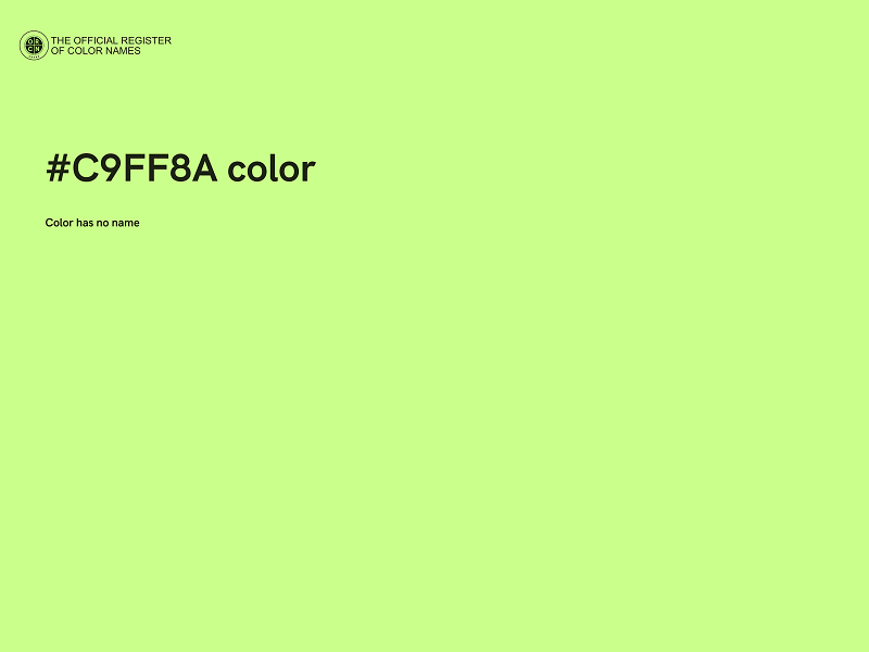 #C9FF8A color image