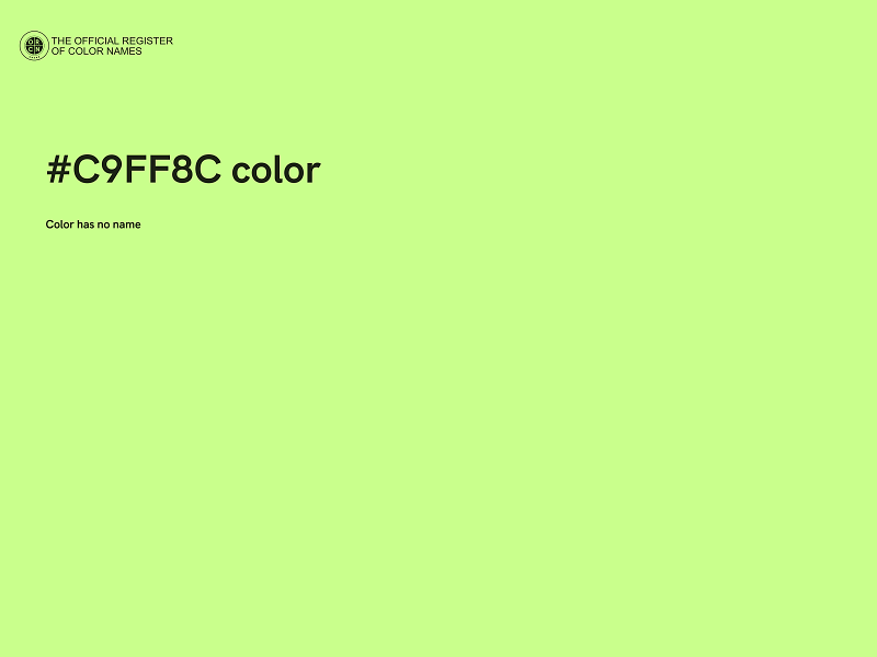 #C9FF8C color image