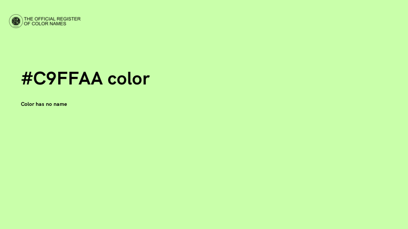 #C9FFAA color image