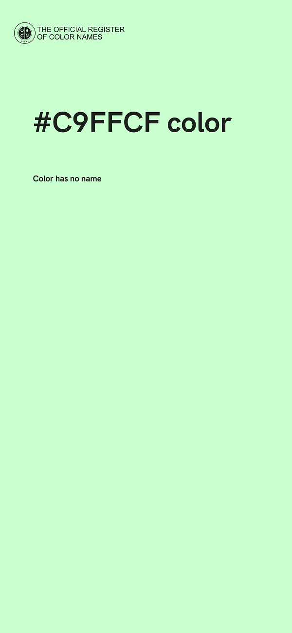 #C9FFCF color image