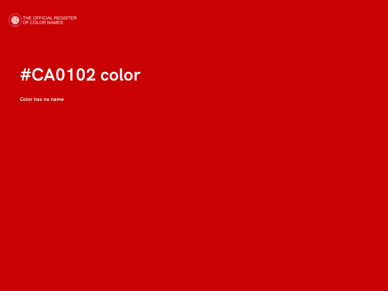 #CA0102 color image