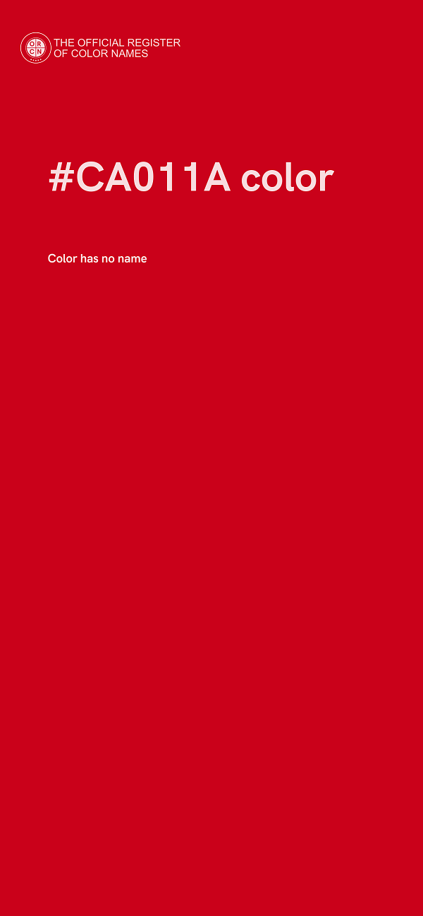 #CA011A color image