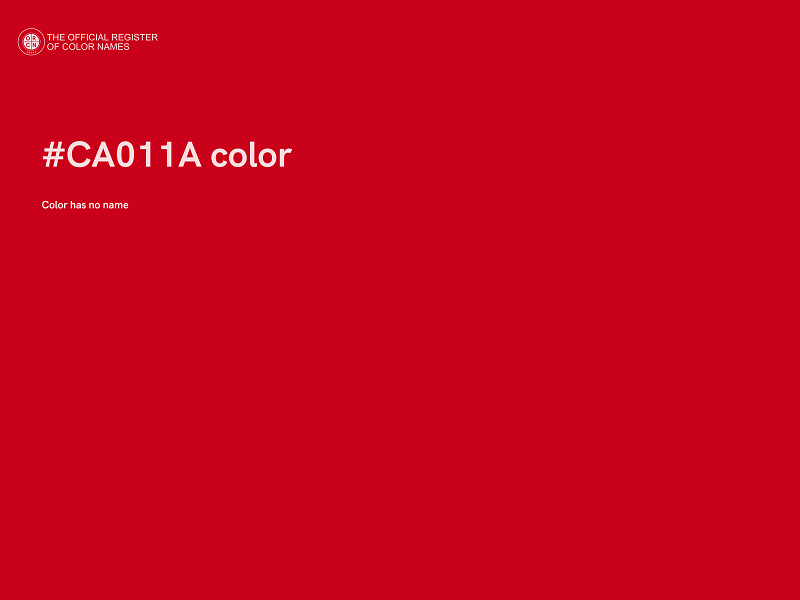 #CA011A color image