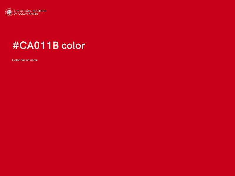#CA011B color image