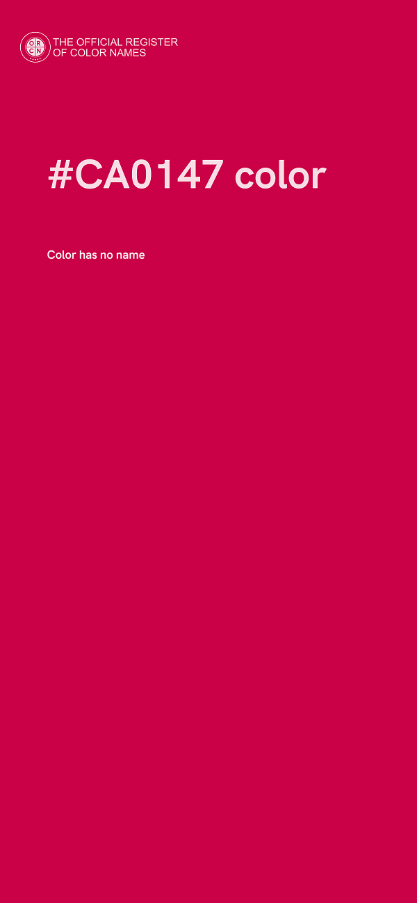 #CA0147 color image