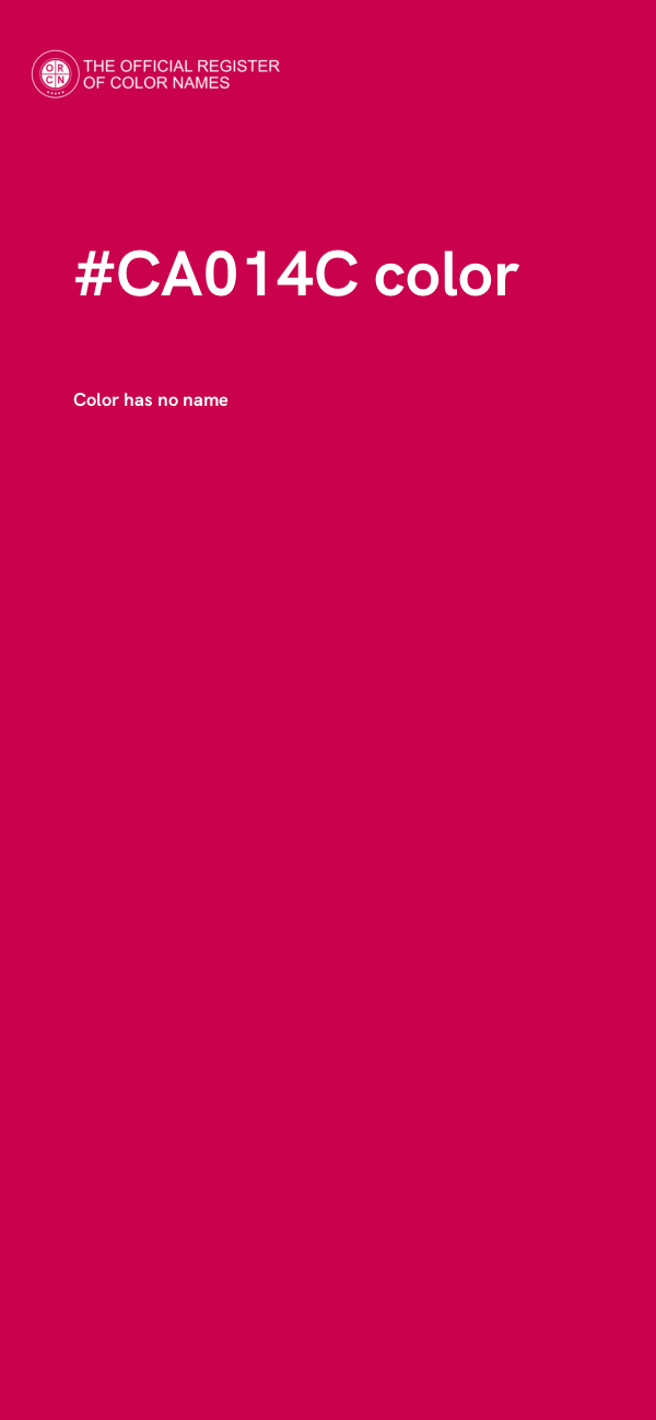 #CA014C color image