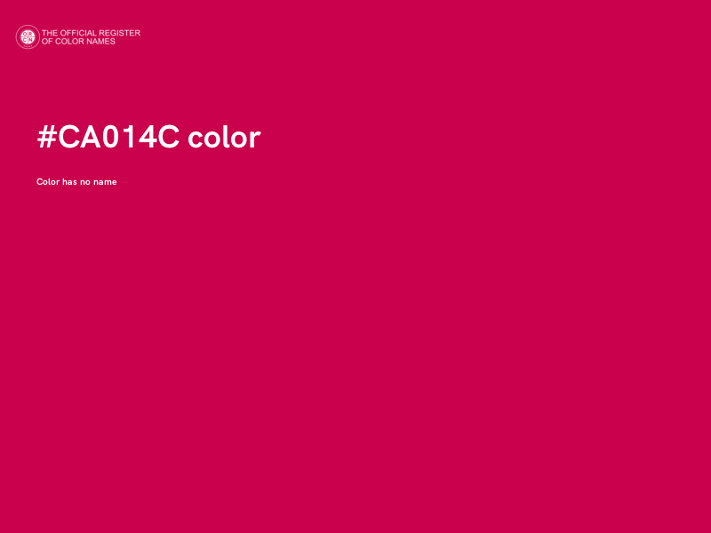 #CA014C color image