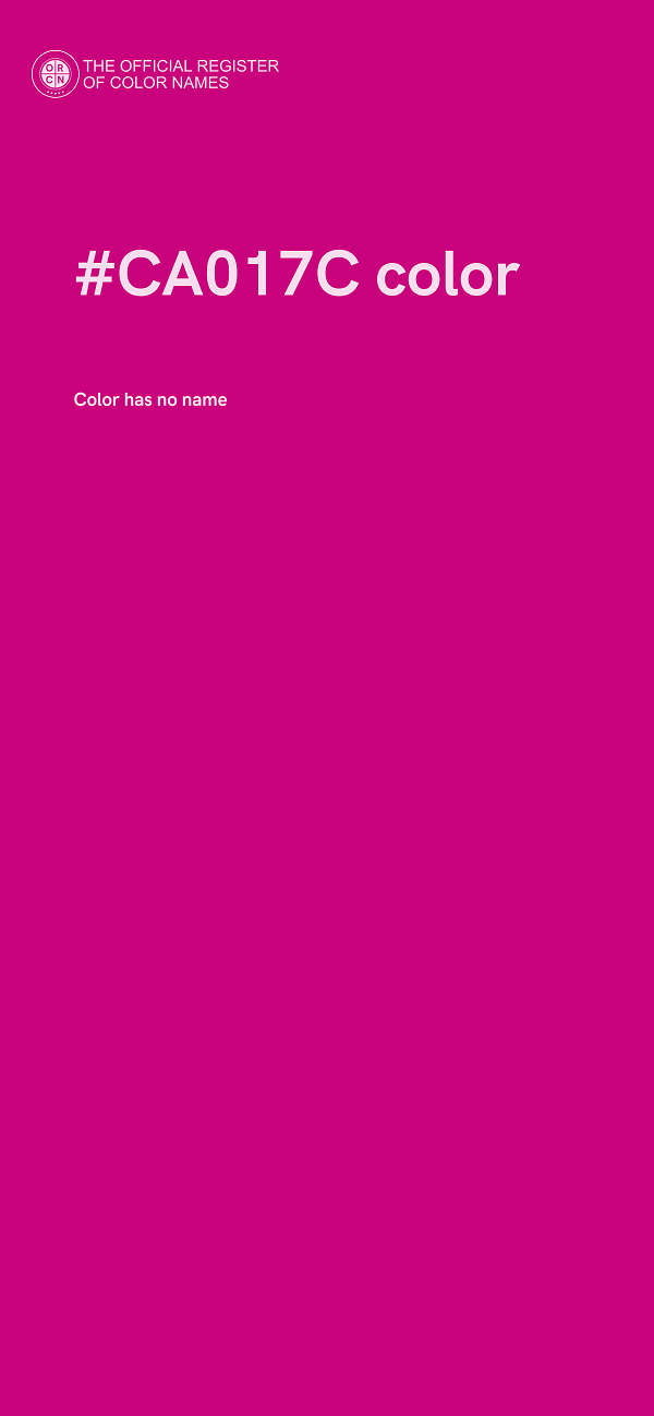 #CA017C color image
