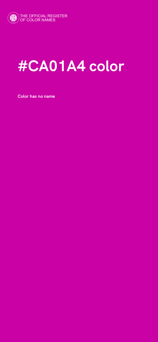 #CA01A4 color image