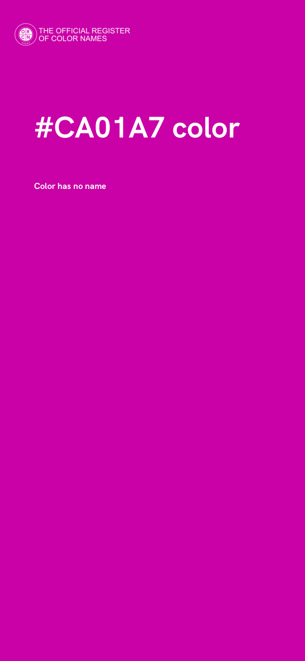 #CA01A7 color image