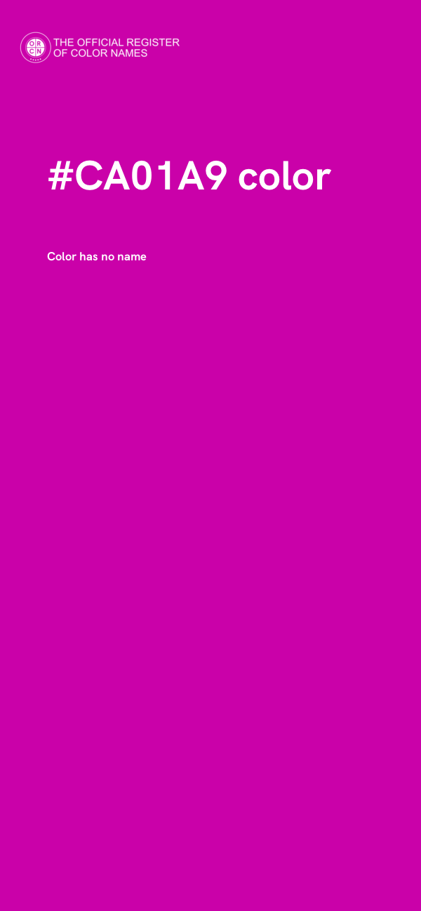#CA01A9 color image