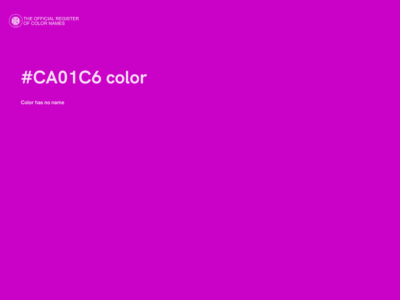 #CA01C6 color image