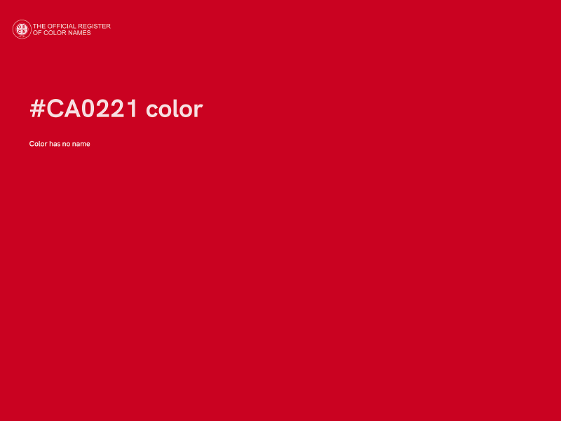 #CA0221 color image