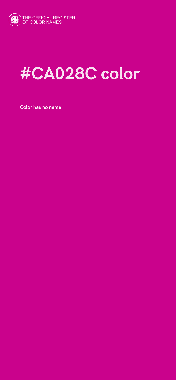 #CA028C color image