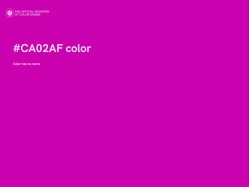 #CA02AF color image