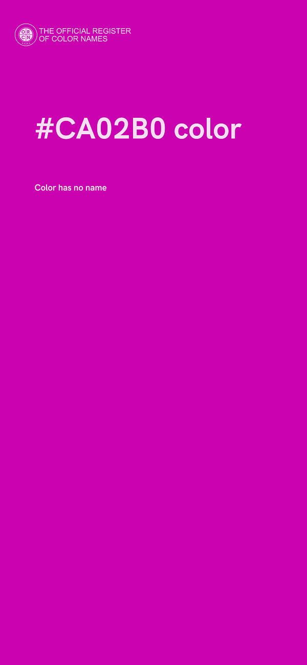 #CA02B0 color image