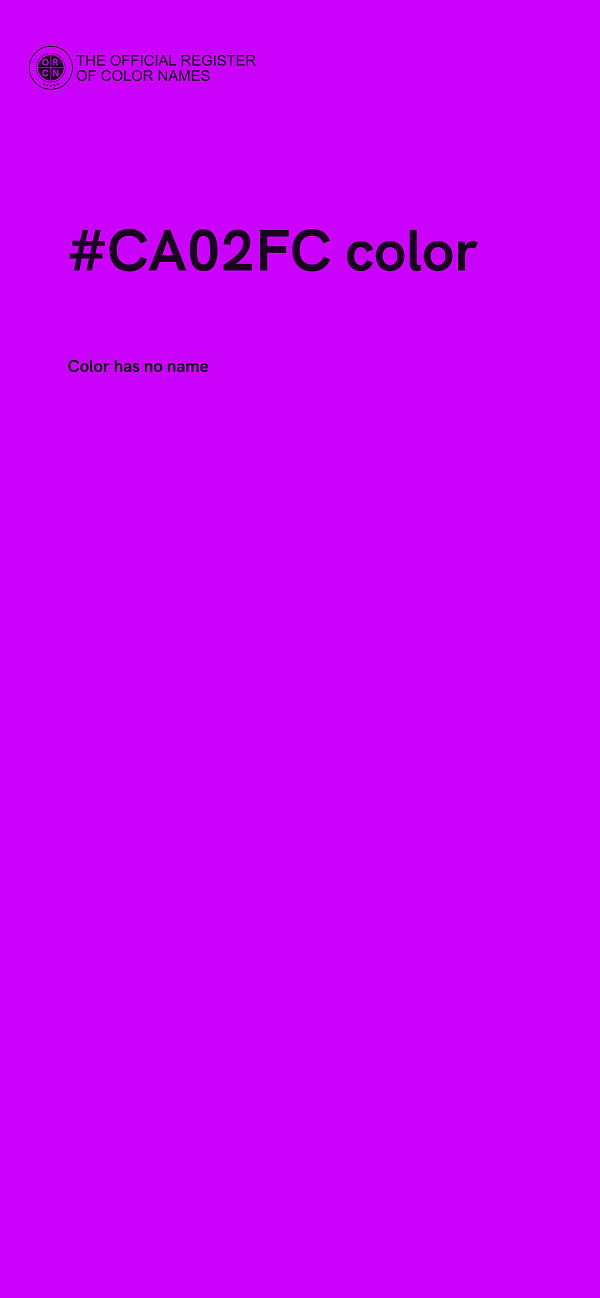 #CA02FC color image