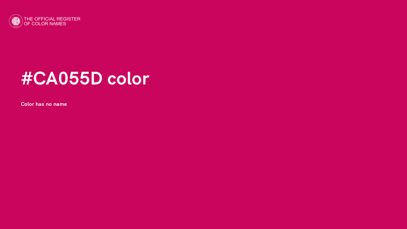 #CA055D color image