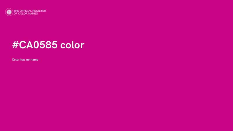 #CA0585 color image