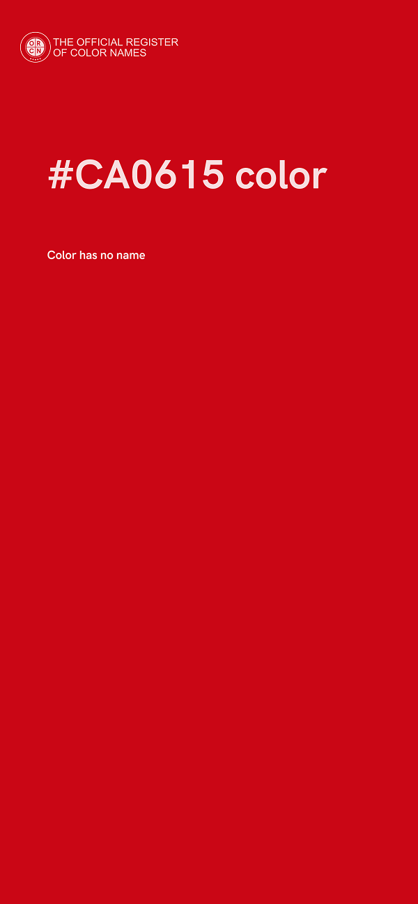 #CA0615 color image