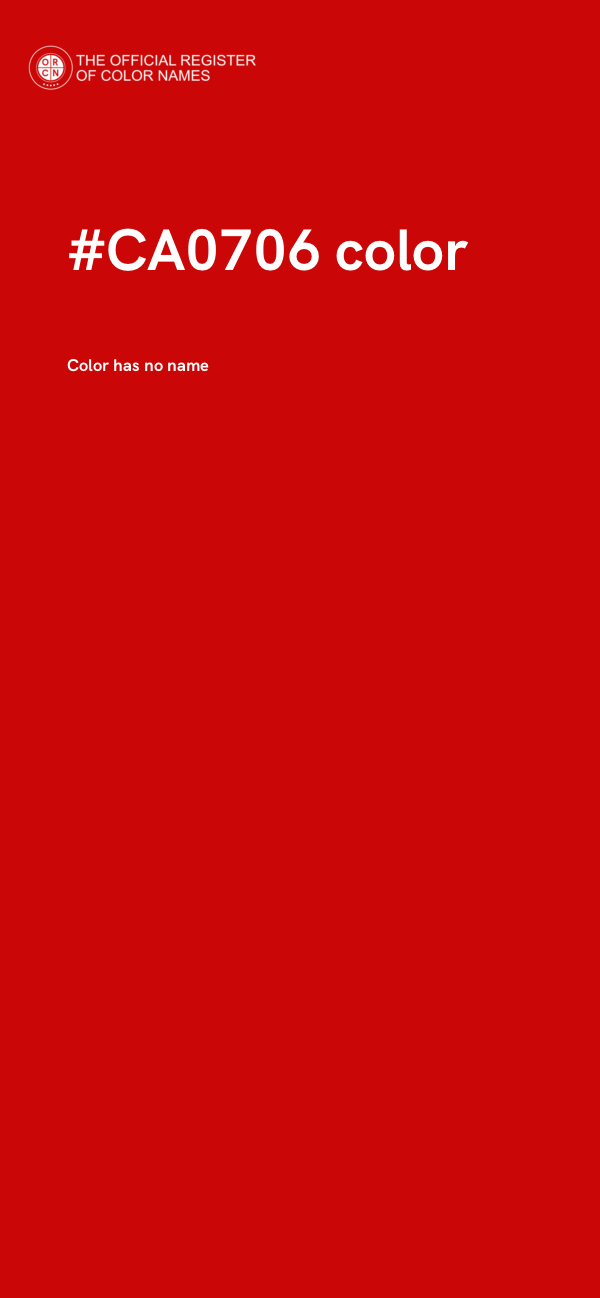 #CA0706 color image
