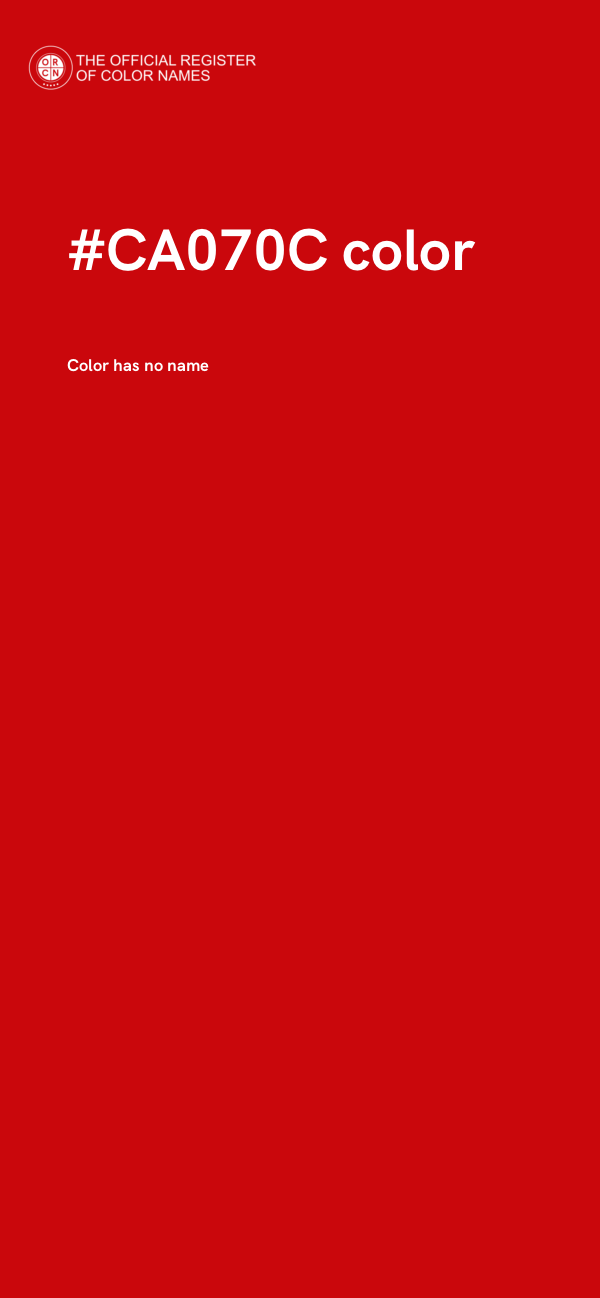 #CA070C color image