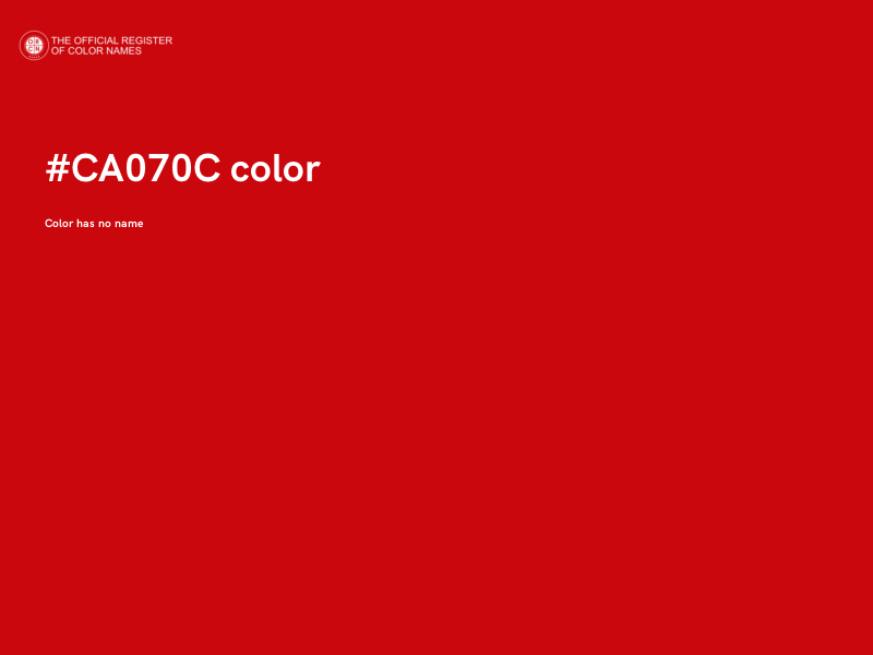 #CA070C color image