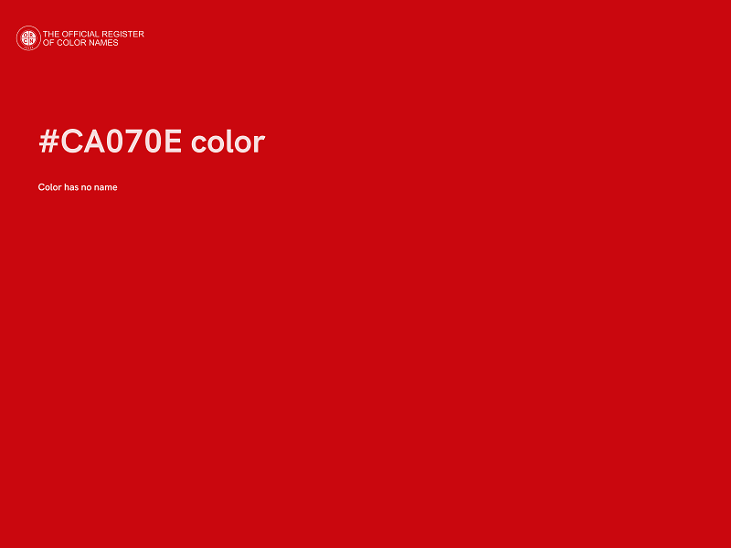 #CA070E color image
