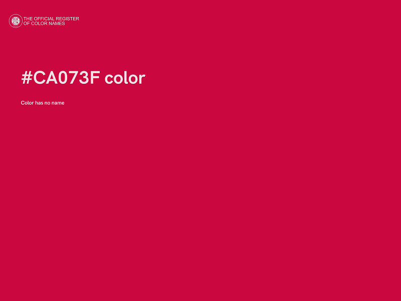 #CA073F color image