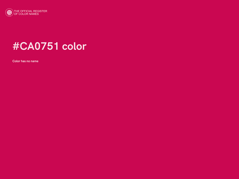 #CA0751 color image