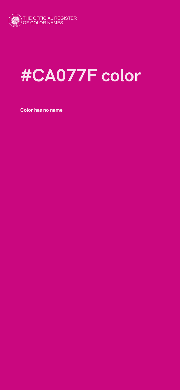 #CA077F color image