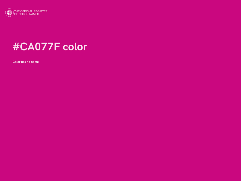 #CA077F color image