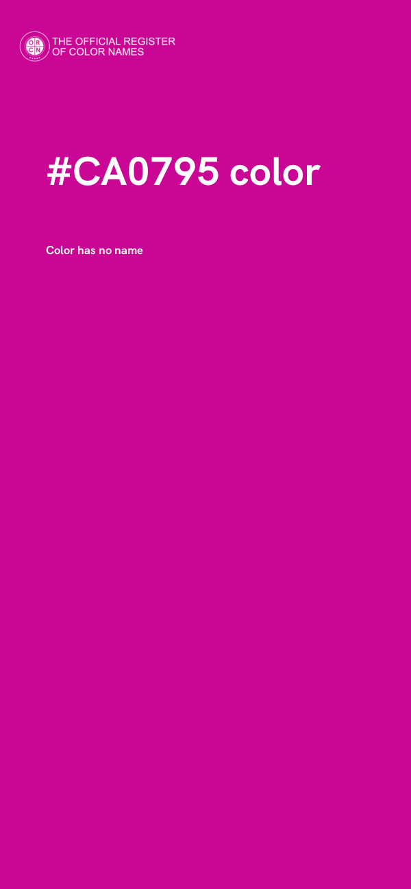 #CA0795 color image