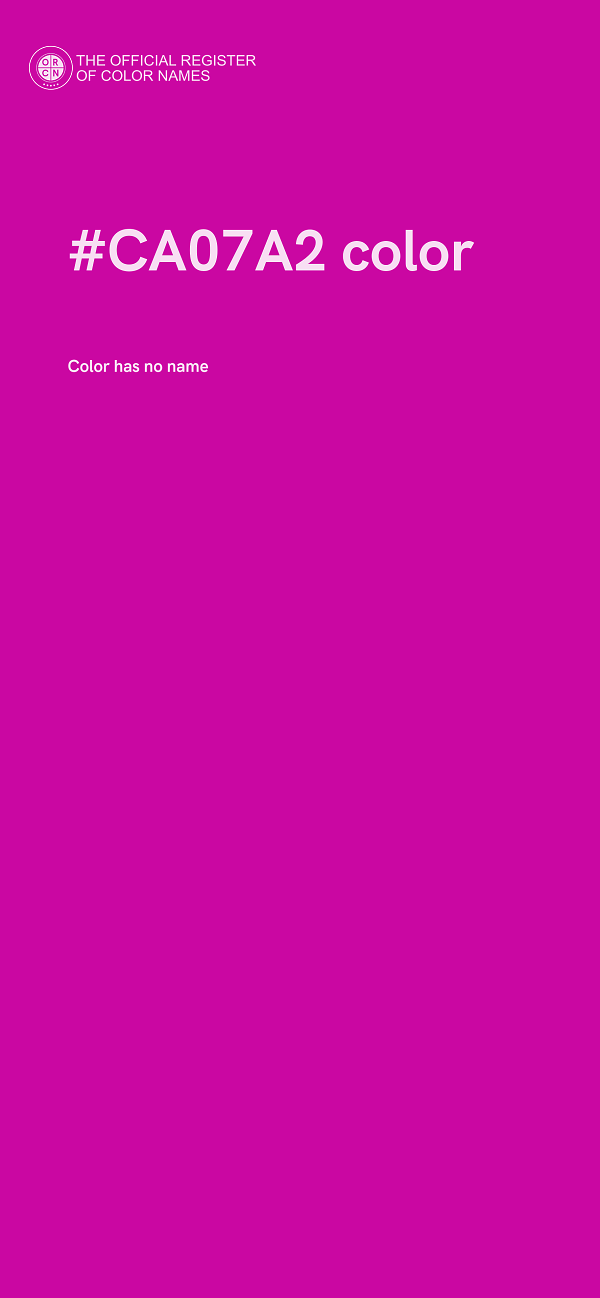 #CA07A2 color image