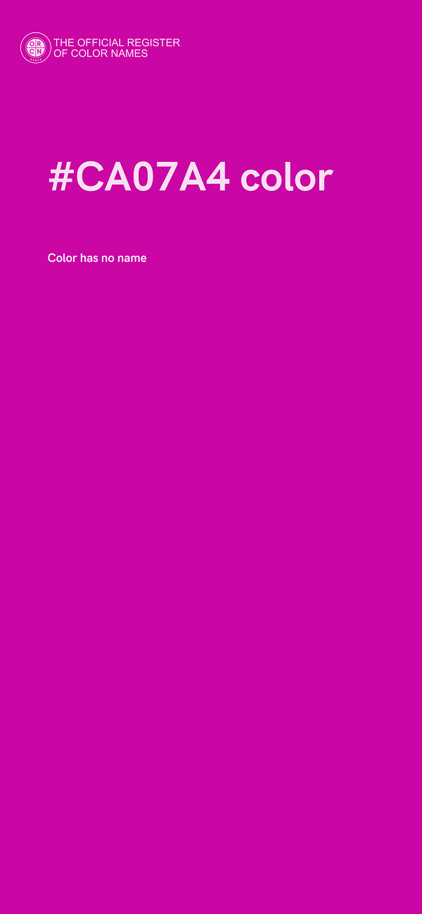 #CA07A4 color image
