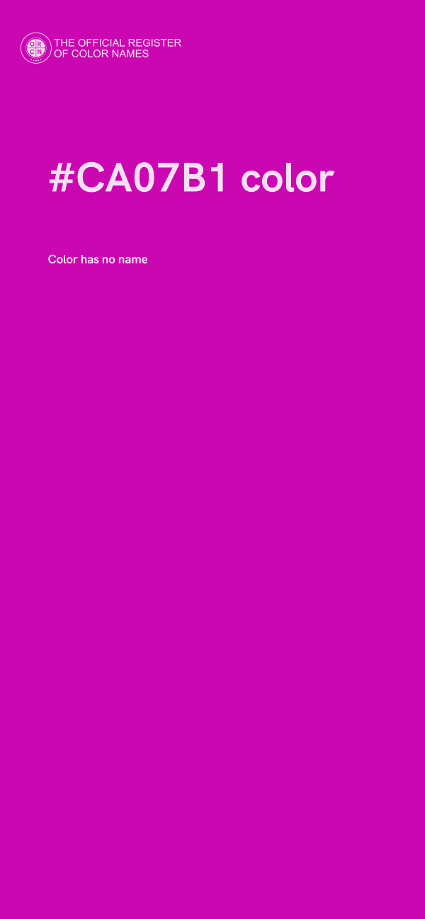 #CA07B1 color image