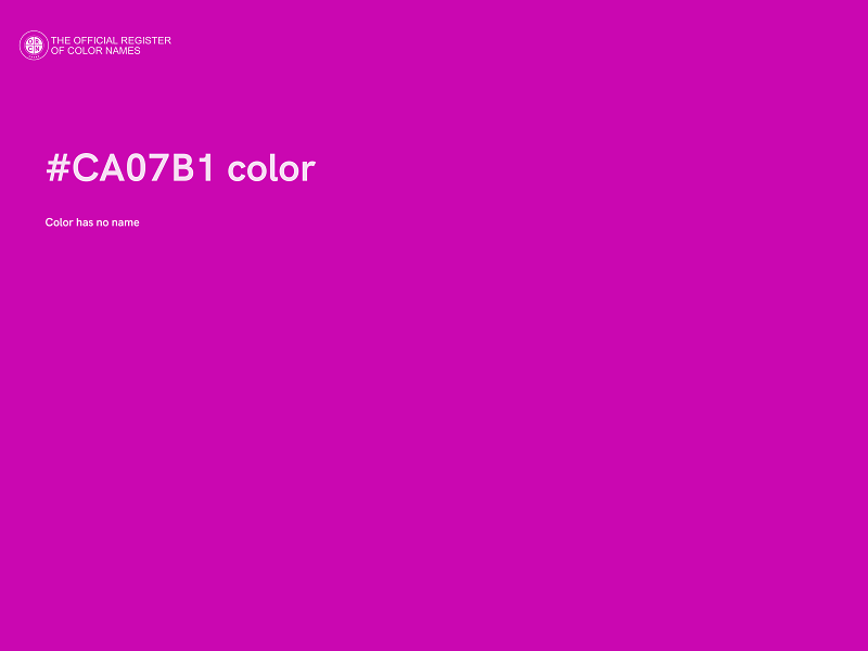 #CA07B1 color image