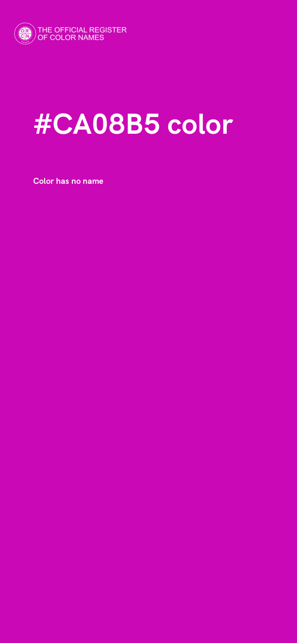 #CA08B5 color image