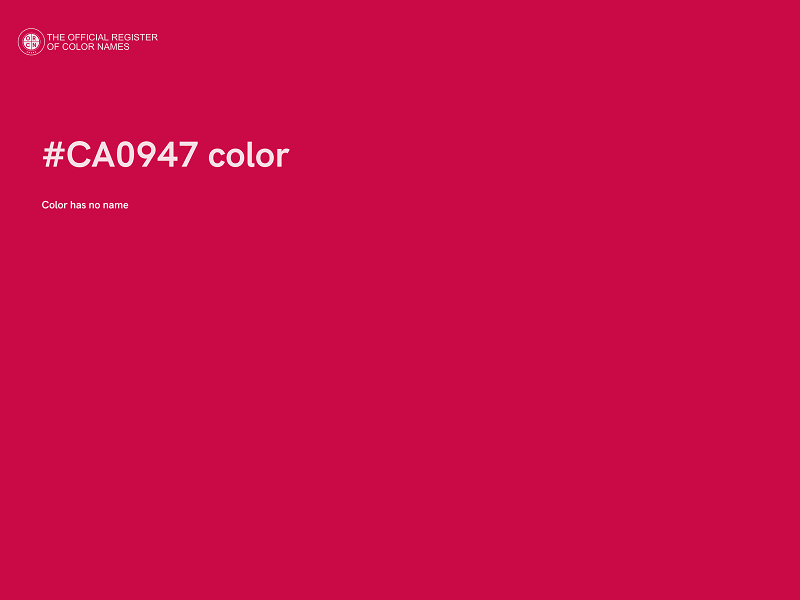 #CA0947 color image