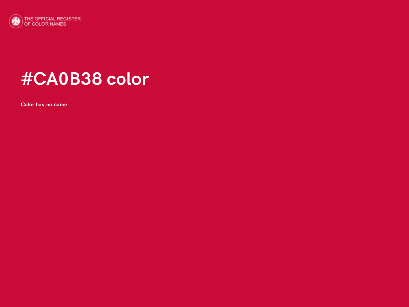 #CA0B38 color image