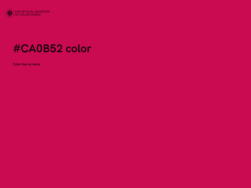#CA0B52 color image