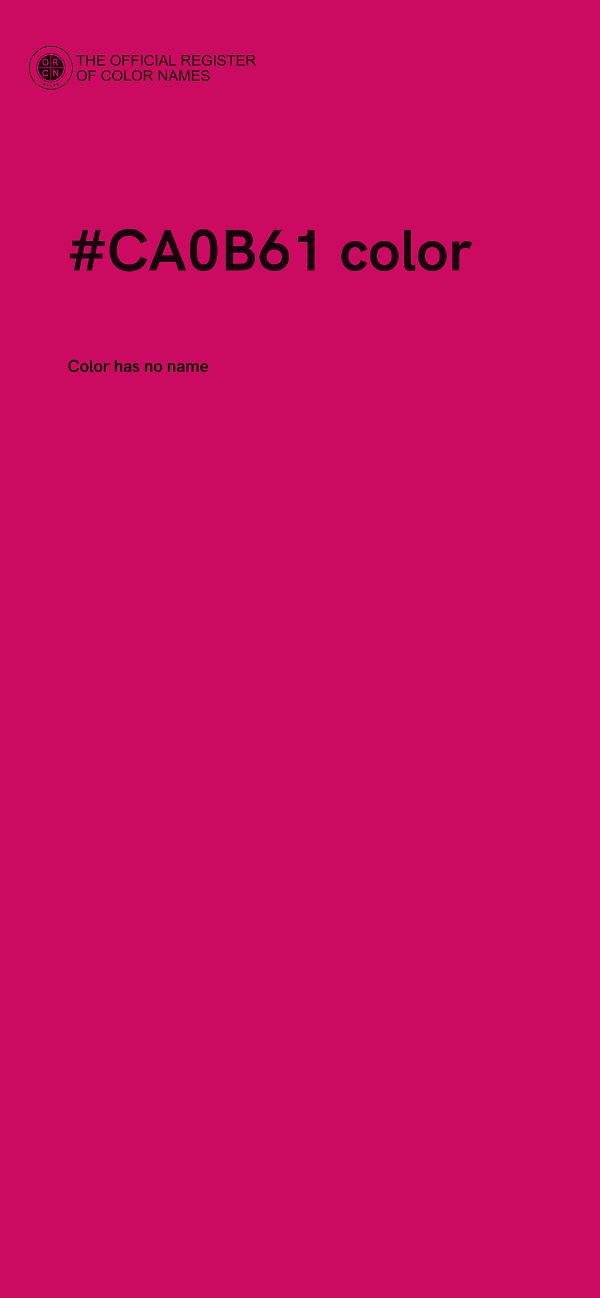 #CA0B61 color image