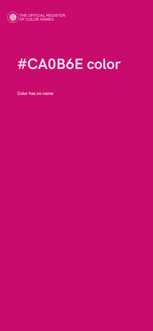 #CA0B6E color image