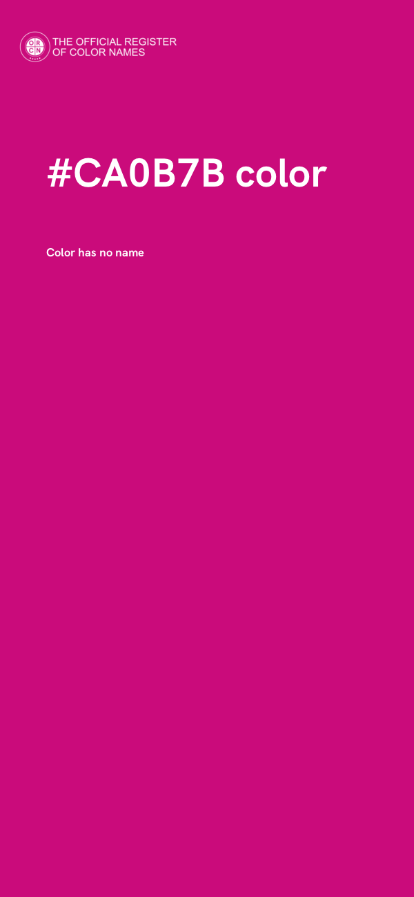 #CA0B7B color image