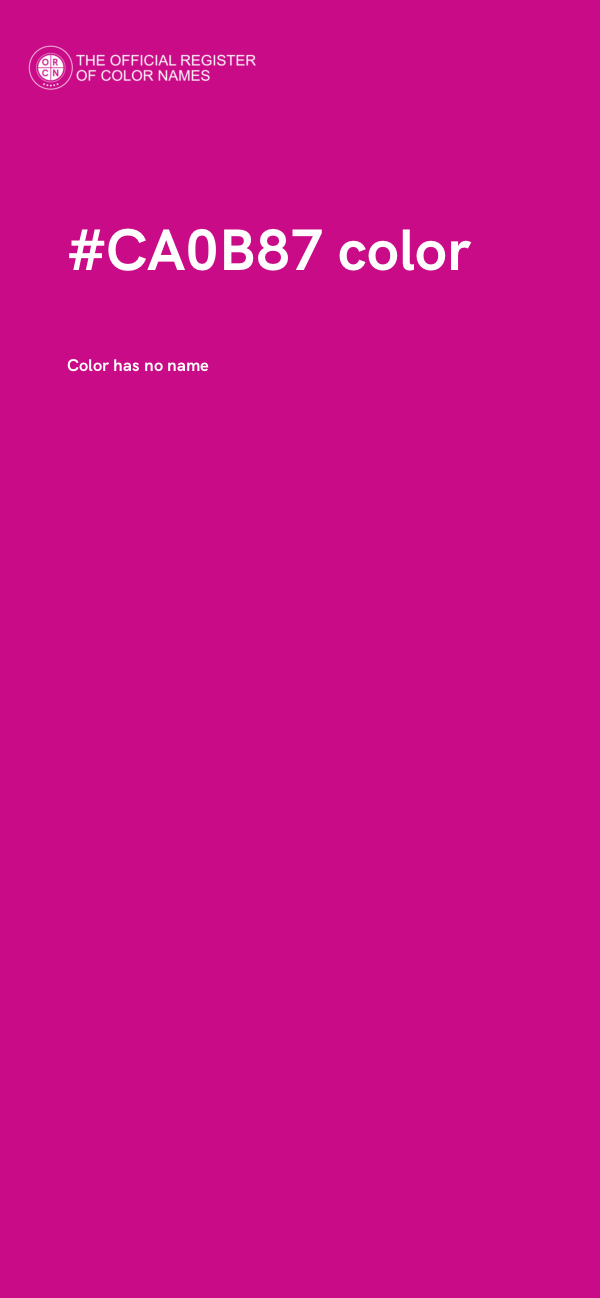 #CA0B87 color image
