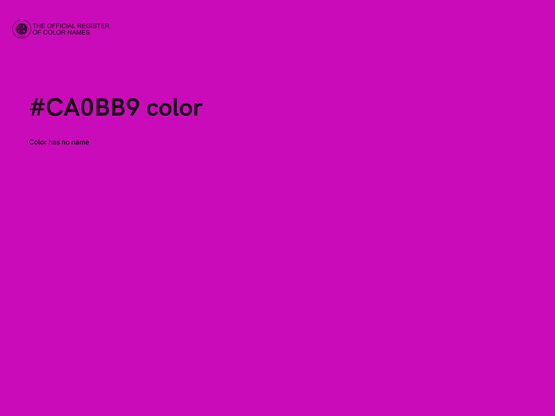 #CA0BB9 color image