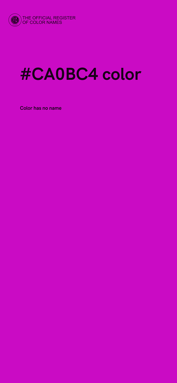 #CA0BC4 color image